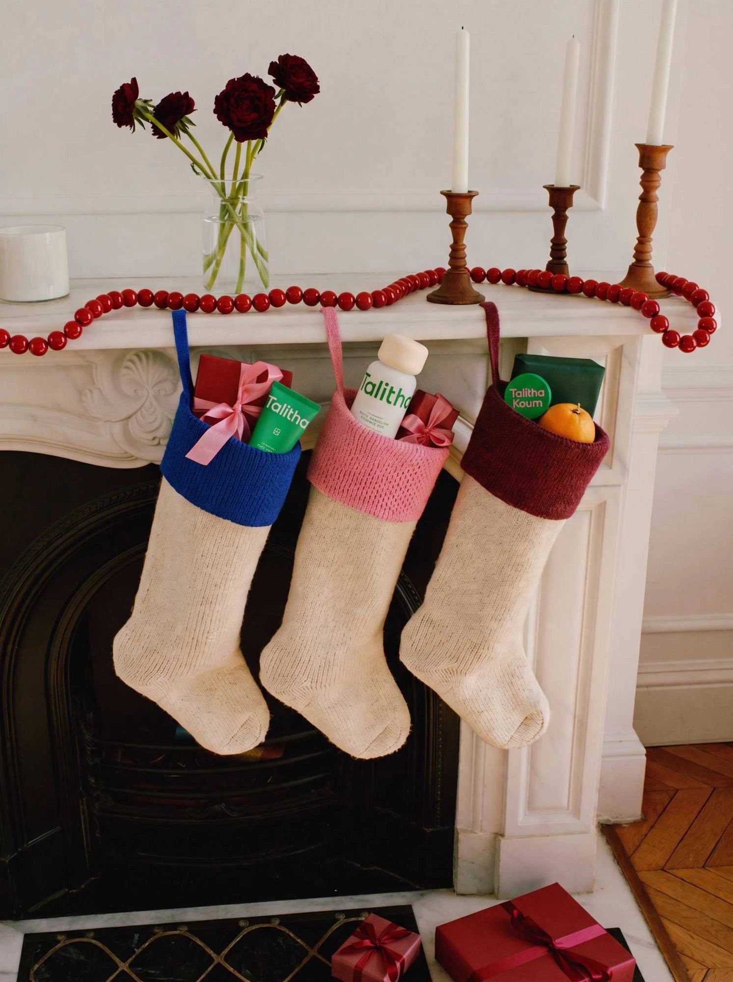 Holiday stockings with Talitha Koum care