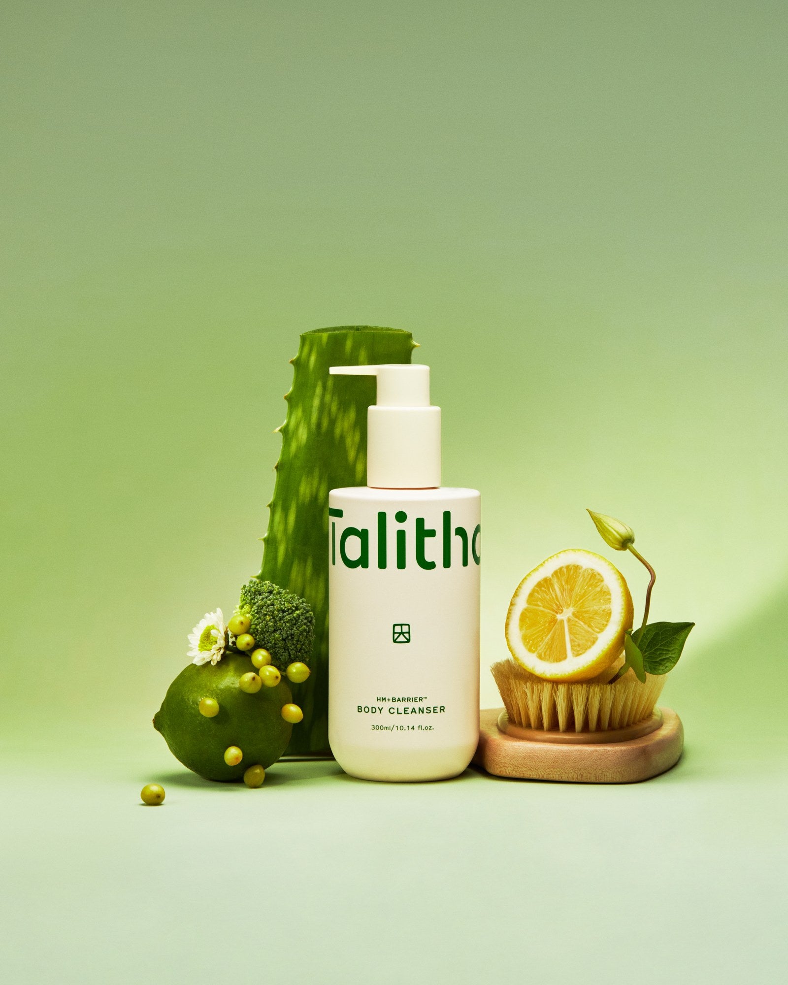 Body Cleanser styled with aloe and lemon